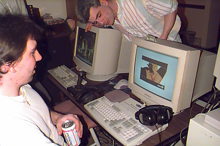 Crook enters cheat codes while Syc blinks