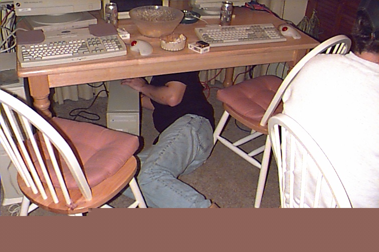 Crook sets the QW CTF Server backup after we switched out PowerSupplies