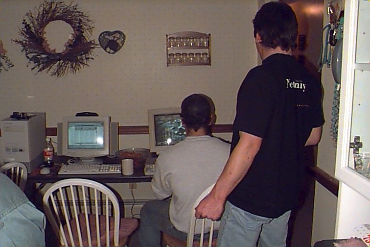 Moby and Crook putting the shotgun to their heads playing POSTAL!!!!